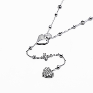 COLLAR ZO13776N Plateado Acero Inoxidable -2D47