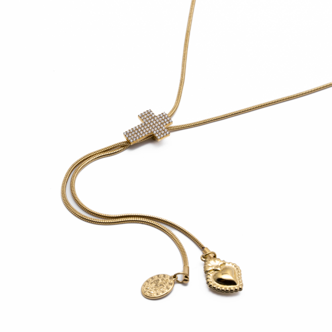 COLLAR ZO13008N Dorado Acero Inoxidable -2D44
