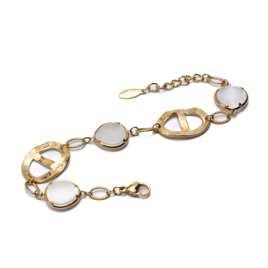 PULSERA ZO13488B Dorado Blanco Acero Inoxidable -2B310