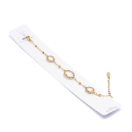 PULSERA ZO13491B Dorado Blanco Acero Inoxidable -2B39