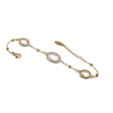 PULSERA ZO13491B Dorado Blanco Acero Inoxidable -2B39