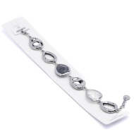 PULSERA ZO13942B Plateado Blanco Acero Inoxidabl -2B39