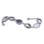 PULSERA ZO13942B Plateado Blanco Acero Inoxidabl -2B39