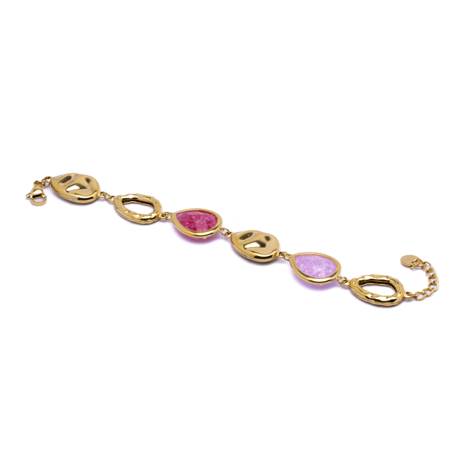 PULSERA ZO13942B Dorado Rosa Acero Inoxidable -2B39