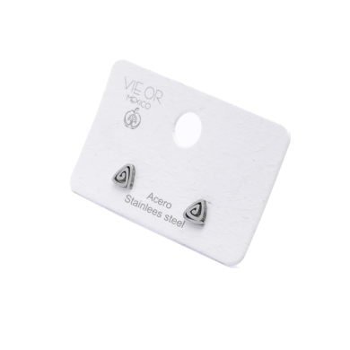 ARETES ZO1920E Plateado Acero Inoxidable -F44