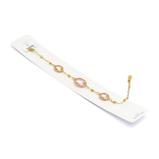 PULSERA ZO13491B Dorado Rosa Acero Inoxidable -2B39