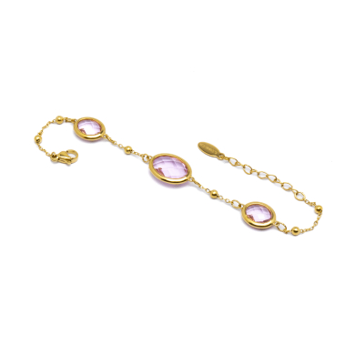 PULSERA ZO13491B Dorado Rosa Acero Inoxidable -2B39