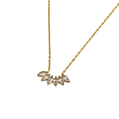 COLLAR ZO14002N Dorado Acero Inoxidable -2D11