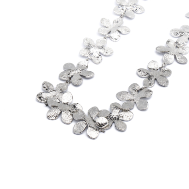 COLLAR ZO13889N Plateado Acero Inoxidable -2D38