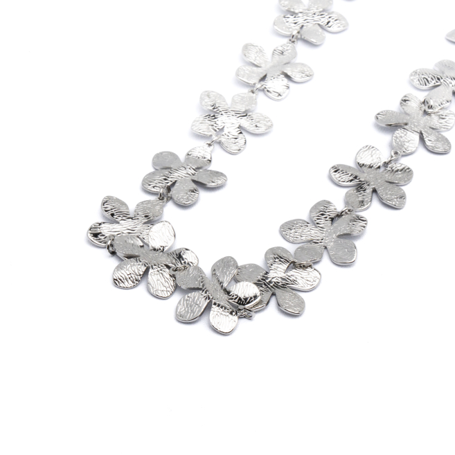 COLLAR ZO13889N Plateado Acero Inoxidable -2D38