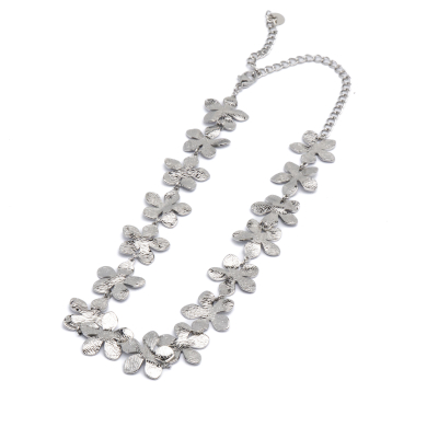 COLLAR ZO13889N Plateado Acero Inoxidable -2D38