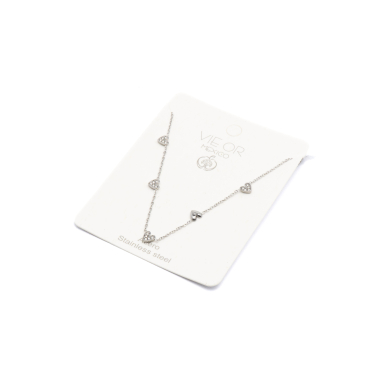 COLLAR ZO13696N Plateado Acero Inoxidable -E41