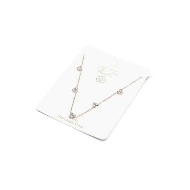 COLLAR ZO13696N Plateado Acero Inoxidable -E41