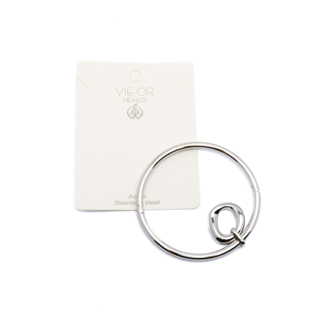 BRAZARETE ZO14062B Plateado Acero Inoxidable -2C15