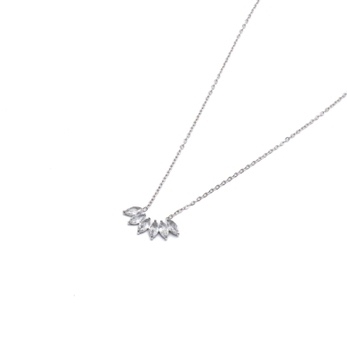 COLLAR ZO14002N Plateado Acero Inoxidable -2D11