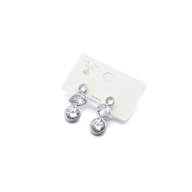 ARETES ZO13719E Plateado Acero Inoxidable -G21