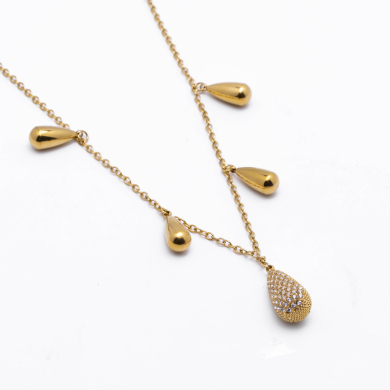 COLLAR ZO13340N Dorado Acero Inoxidable -2D48