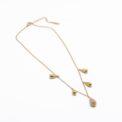 COLLAR ZO13340N Dorado Acero Inoxidable -2D48