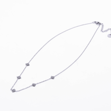 COLLAR ZO13690N Plateado Acero Inoxidable -E41