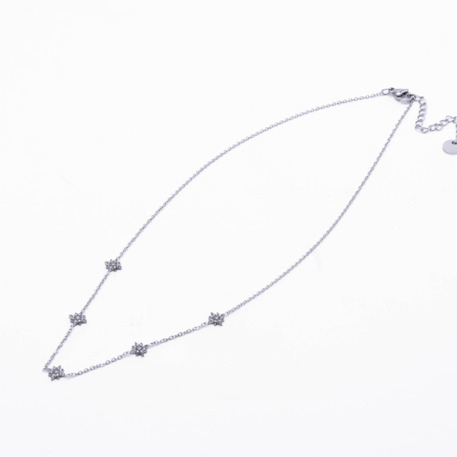 COLLAR ZO13690N Plateado Acero Inoxidable -E41