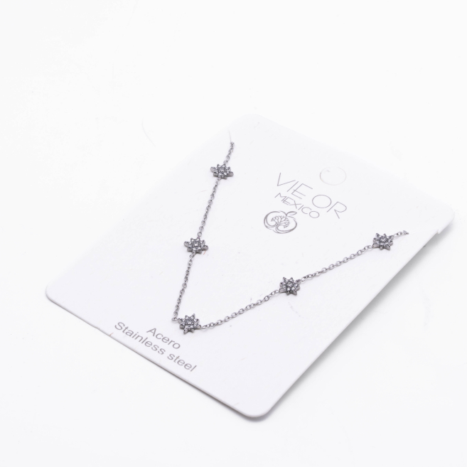 COLLAR ZO13690N Plateado Acero Inoxidable -E41