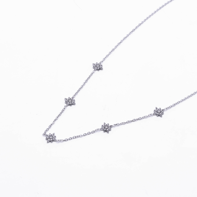 COLLAR ZO13690N Plateado Acero Inoxidable -E41