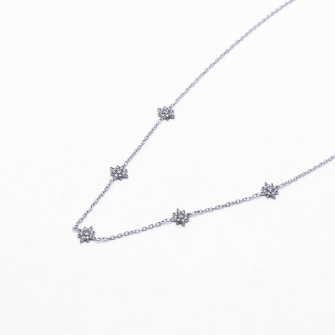 COLLAR ZO13690N Plateado Acero Inoxidable -E41