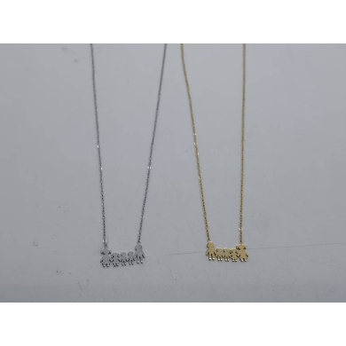 COLLAR Y00395 PLATEADO Acero Inoxidable 2D23