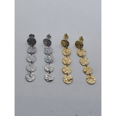 ARETES Y00398 PLATEADO Acero Inoxidable G26
