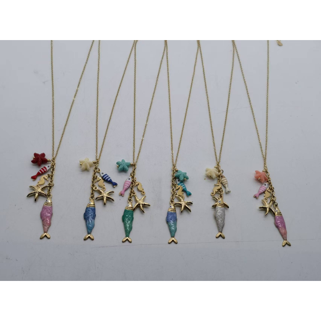 COLLAR Y00461 AZUL Acero Inoxidable 2D410