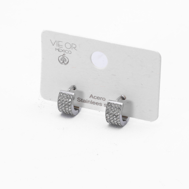 ARETES ZO10533E/7MM/300 Plateado Acero Inoxidable
