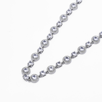 COLLAR ZO12850N Plateado Acero Inoxidable -E42