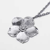 COLLAR ZO13089N Plateado Acero Inoxidable -2D27