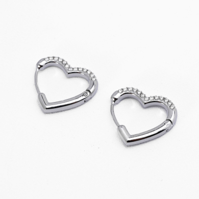 ARETES ZO13762E/18MM Plateado Acero Inoxidable -F32