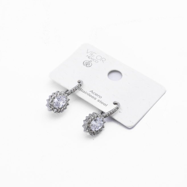 ARETES ZO13538E Plateado Acero Inoxidable -G21
