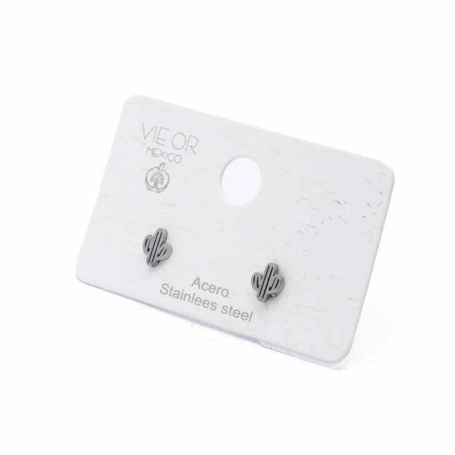 ARETES ZO1926E Plateado Acero Inoxidable -F110