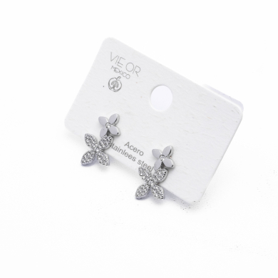 ARETES ZO13447E Plateado Acero Inoxidable -G32