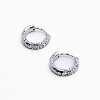 ARETES ZO10541E/9MM/250 Plateado Acero Inoxidable -F22