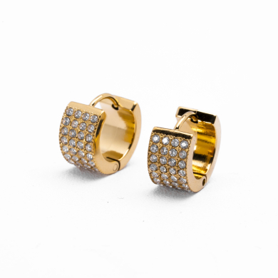 ARETES ZO10533E/7MM/300 Dorado Acero Inoxidable