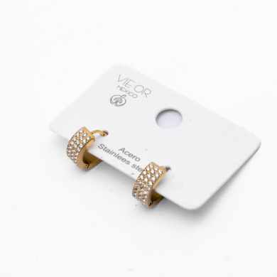 ARETES ZO10536E/9MM/300 Dorado Acero Inoxidable -F23