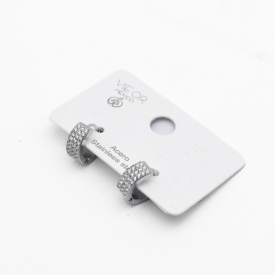 ARETES ZO10536E/9MM/300 Plateado Acero Inoxidable -F23