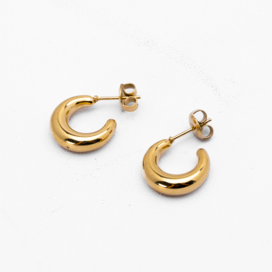 ARETES ZO14475E/15*31MM Dorado Acero Inoxidable -F23