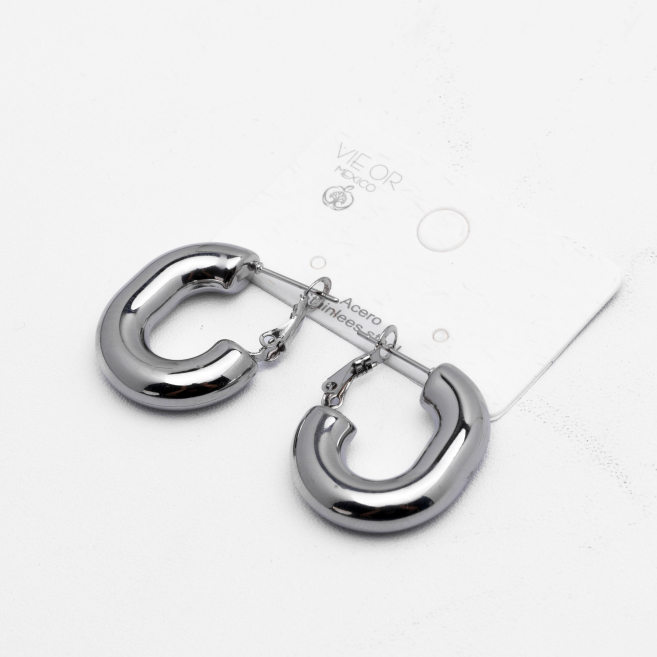 ARETES ZO12982E Plateado Acero Inoxidable -F25