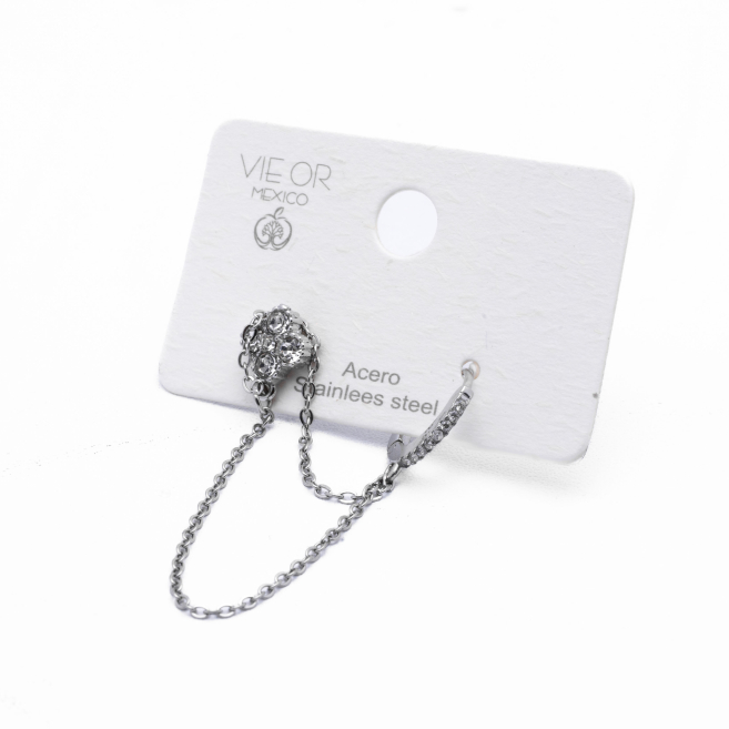ARETES ZO13605E Plateado Acero Inoxidable -F38
