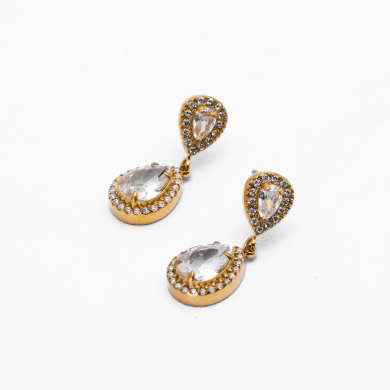 ARETES ZO13963E Plateado Blanco Acero Inoxidable -G35