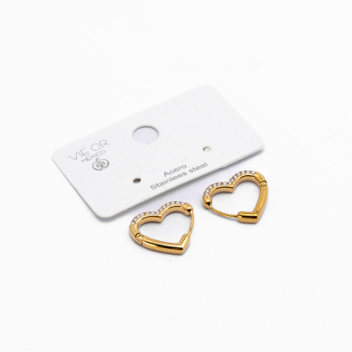 ARETES ZO13762E/18MM Dorado Acero Inoxidable -F32