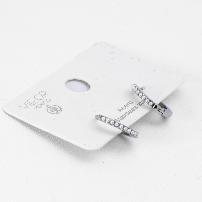 ARETES ZO9309E/180 Plateado Acero Inoxidable -F22