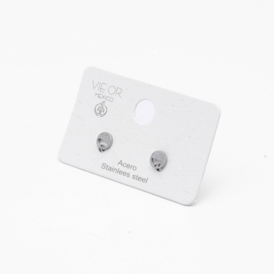 ARETES ZO6066E Plateado Acero Inoxidable -F44