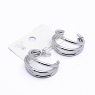ARETES ZO10233E/30MM/350 Plateado Acero Inoxidable -F37