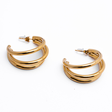 ARETES ZO10233E/30MM/350 Dorado Acero Inoxidable -F37